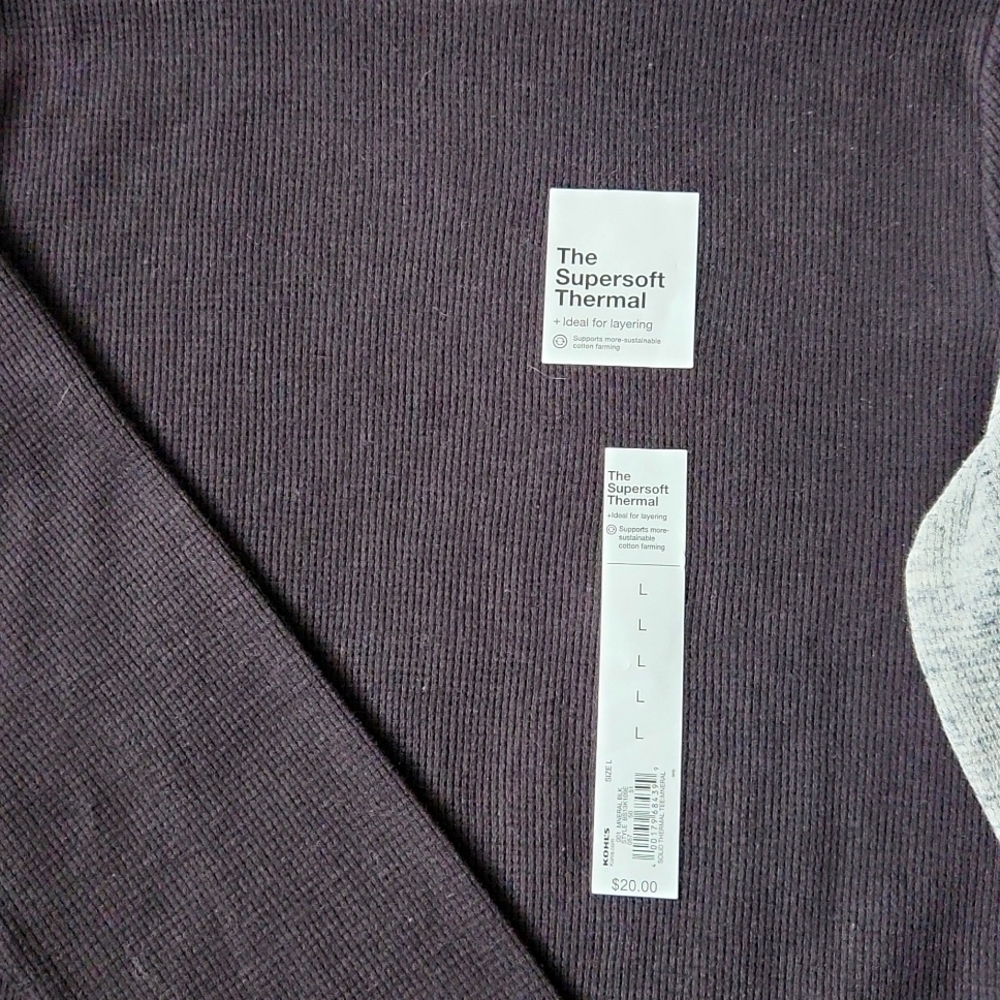 LOT 2 SANOMA Boys Thermal Longsleeve size Large tops - Picture 3 of 5